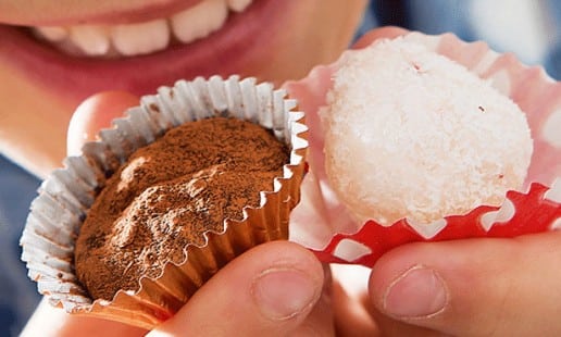 Bombons de Chocolate Côco